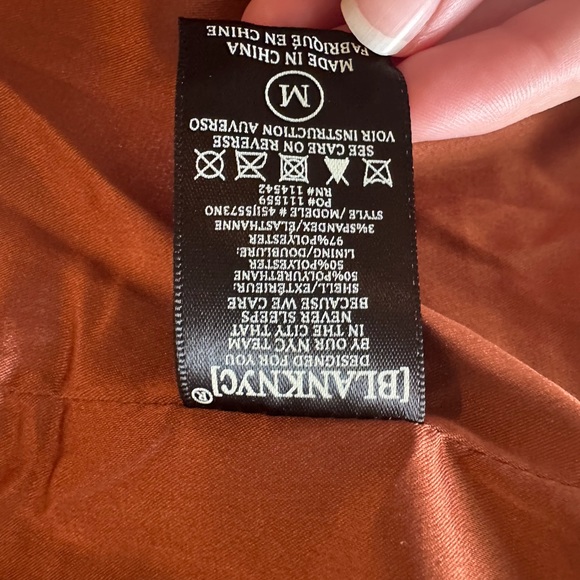 Oversized brown faux leather blazer Blank NYC - Picture 3 of 7